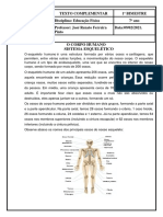 Texto Complementar - O Corpo Humano Sistema Esquelético 09022021 - 7º Ano.