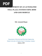 Development of An Automated Toll Plaza System Using Rfid and GSM Module