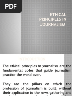 Ethical Principles in Journalism