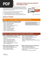 CPIM Learning System Module Content