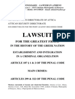 Plainte Déposée Par L'avocat Grec Nikos Antoniadis (Version Anglaise)