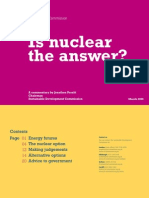 Is Nuclear The Answer?: A Commentary by Jonathon Porritt Chairman Sustainable Development Commission