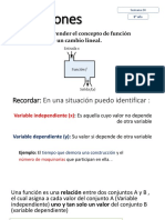 Semana 24 Matemática 8vo Básico Función Lineal