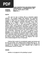 Title: Asian Construction and Development Corporation, vs. Sannaedle Co., Ltd. Source: G.R. No. 181676, June 11, 2014 Ponente: Peralta, J