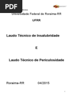 Laudo de Insalubridade e Periculosidade Da UFRR 27-03-2015