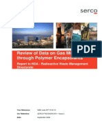 Review of Data On Gas Migration Through Polymer Encapsulants