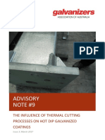 An 09.3 The Influence of Thermal Cutting Processes On Hot Dip Galvanized Coatings