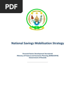 RWANDA National Savings Mobilization Strategy