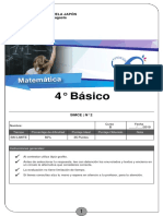 Prueba - 288 - 4° Básico - B - Matemática (N° 439) - 12083