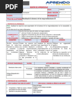 Sesion de Aprendizaje 10 de Agosto