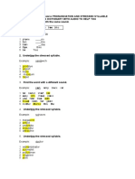 Pronunciation and Stressed Syllable