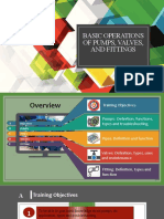 Basic Operations of Pumps, Valves, and Fittings