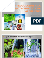 Introducción A La Biotecnología de Alimentos