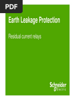 Earth Leakage Protection: Residual Current Relays