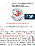 Expt 12-Stepper Motor Control Using 8051