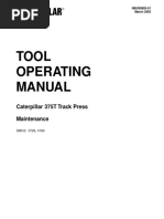 Tool Operating Manual: Caterpillar 375T Track Press Maintenance