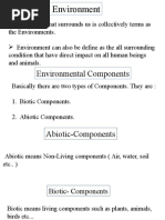 Environment: Environmental Components