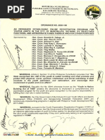 Youth Database Ordinance