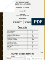 Ship Design Project Course Code: Name 300: Ship Type: Oil Tanker