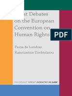 Great Debates On The European Convention On Human Rights (De Londras, 2018)