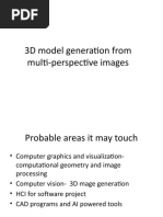 3D Model Generation From Multi-Perspective Images