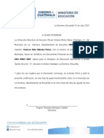 Carta de Solicitud para La Vacunación