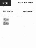 Operation Manual: Air Conditioners