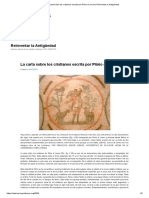 La Carta Sobre Los Cristianos Escrita Por Plinio El Joven - Reinventar La Antigüedad