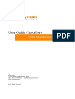 User Guide (Installer) : Online Energy Monitoring & Analysis (EMA)