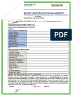 Private Joint - Venture Investment Agreement