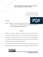 Análisis Del Alcance Jurídico de Los Derechos Sucesorales Del Cónyuge o Compañero