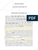 Transacción ALIMENTOS ADEUDADOS Patricio Barrientos 