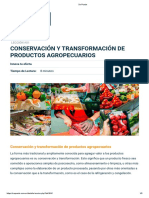 Conservación y Transformación de Productos Agropecuarios