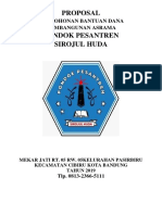 Proposal Pondok Pesantren Sirojul Huda