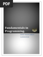 Fundamentals in Programming.: Gehan Chamod Adikari