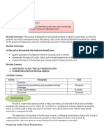 Topic: Communication Aids and Strategies Using: Preparing Audio-Visual Presentation