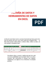 Pestaña de Datos y Herramientas de Datos