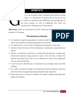 Genetics: Inheritance Refers To The Process by Which Characters/traits Are Passed From