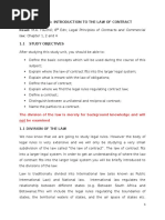 Law Chapter 1, 2 and 4: Learning Unit 1: Introduction To The Law of Contract Read: M.A. Fouché 8