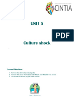 UNIT 5 - Culture Shock (III)