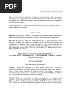 Reglamento para La Igualdad Sustantiva Entre Mujeres y Hombres Del Municipio de Zapopan Jalisco