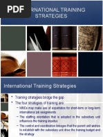 International Training Strategies