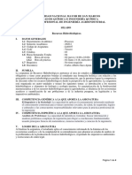 Recursos Hidrobiológicos Silabo