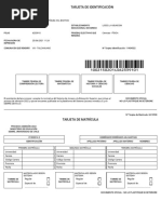 Tarjeta Identificacion PDT