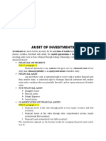 AUDITING PROBLEM - From Audit of Investment