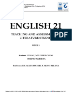 English 21: Teaching and Assessment of Literature Studies