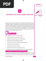 L16 - Sources of Long-Term Finance