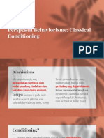 Pertemuan 6 Classical Conditioning