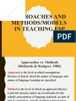 Approaches and Methods in Teaching Esp