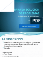 Lógica para La Solución de Problemas: Simbolización de Proposiciones y Tablas de Verdad